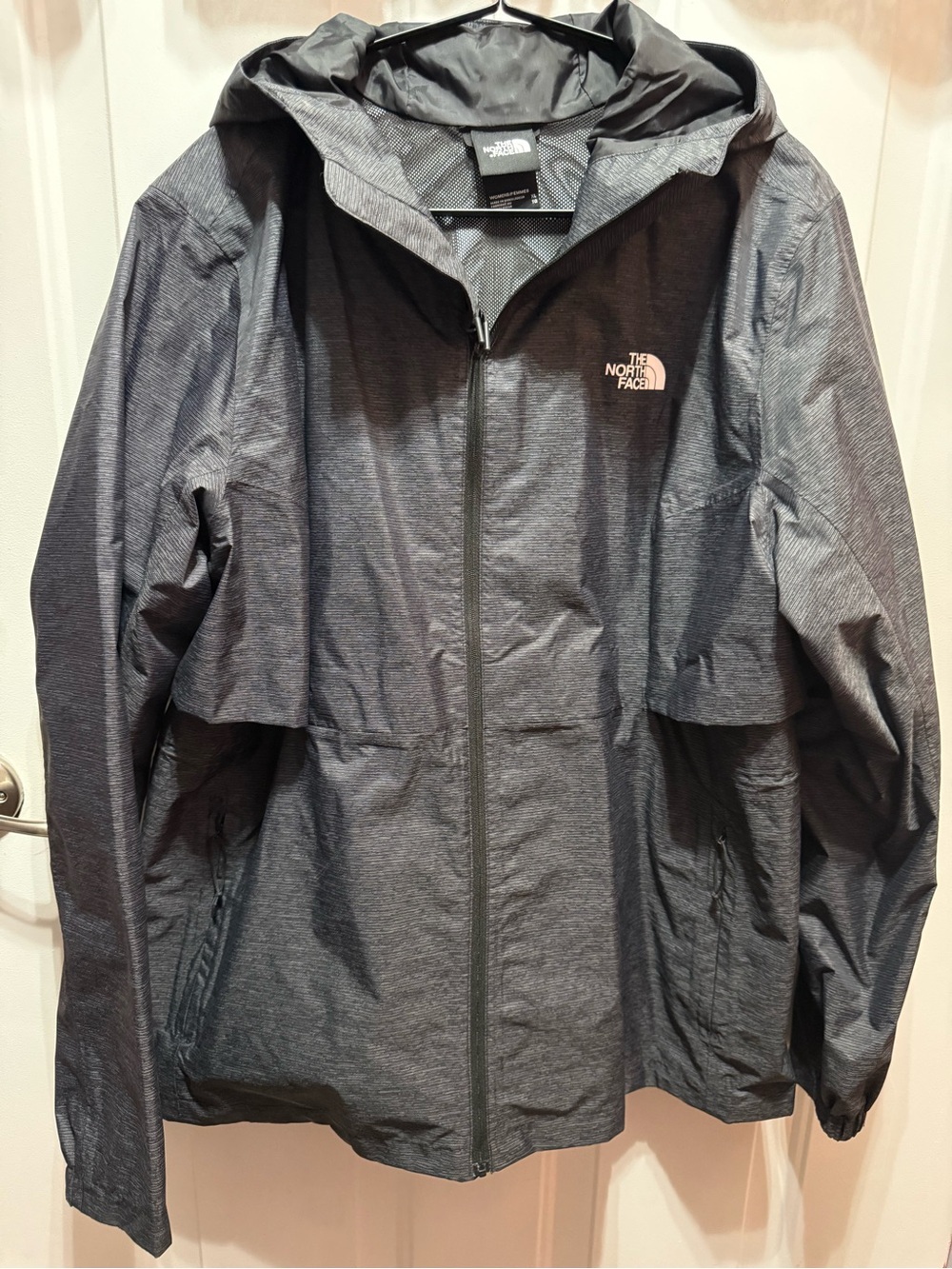 The North Face Women’s Hooded Rain Jacket - Charcoal XL